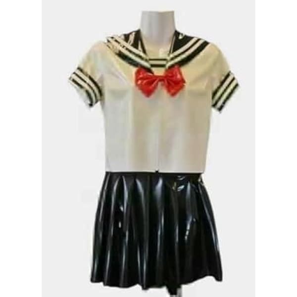 Amazon.co.jp: ラテックスラバー セーラー服 上下 コスプレ衣装